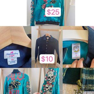 Ed Hardy Jacket and J crew shirt